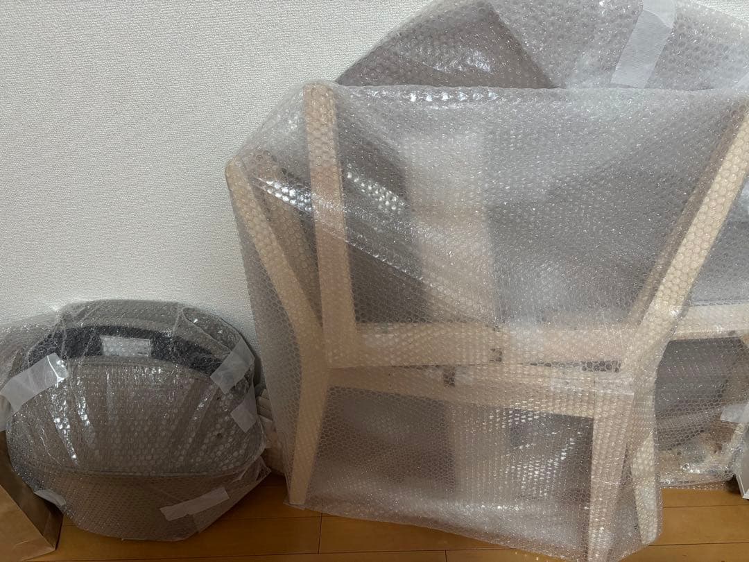 大阪市内引き取り限定 【24年3月購入】LOWYA北欧風ダイニングテーブルセット