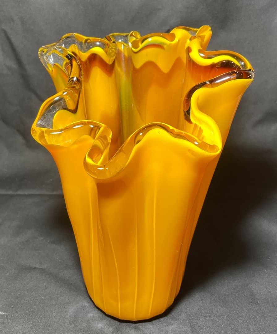 イタリア ガラス 花瓶