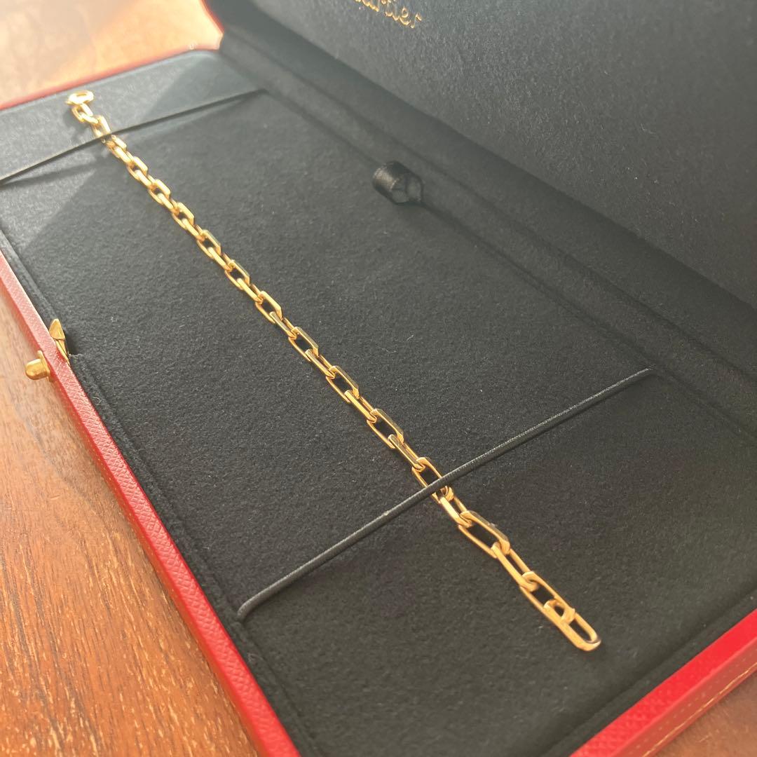 【新品未使用】サントス ドゥ カルティエ ブレスレット18KYG スモールモデル