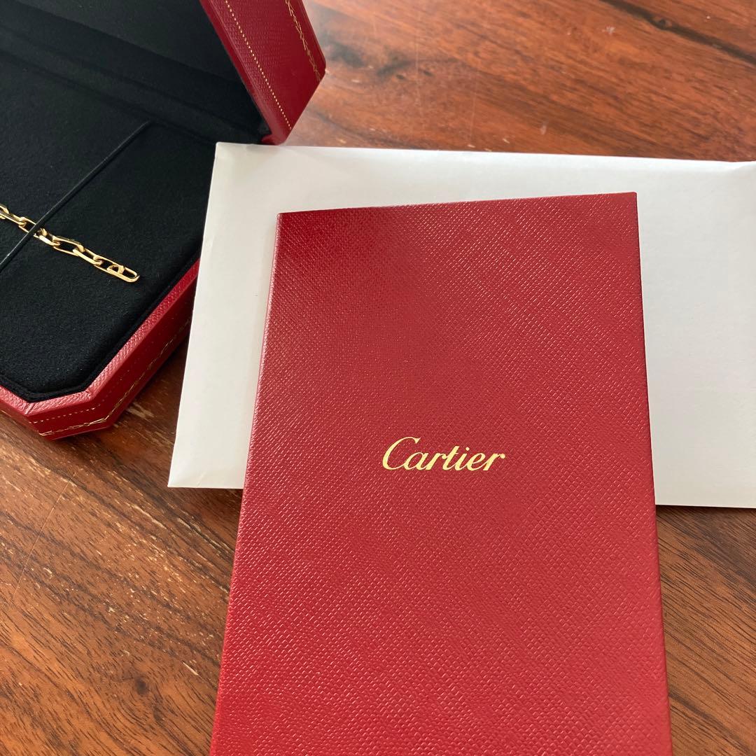 【新品未使用】サントス ドゥ カルティエ ブレスレット18KYG スモールモデル