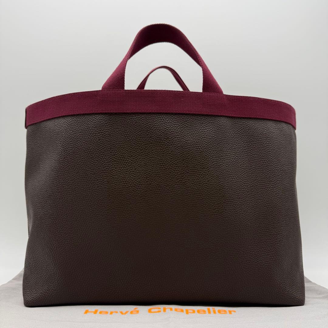 エルベシャプリエ 705GP コーテッドキャンバス スクエアトートバッグ