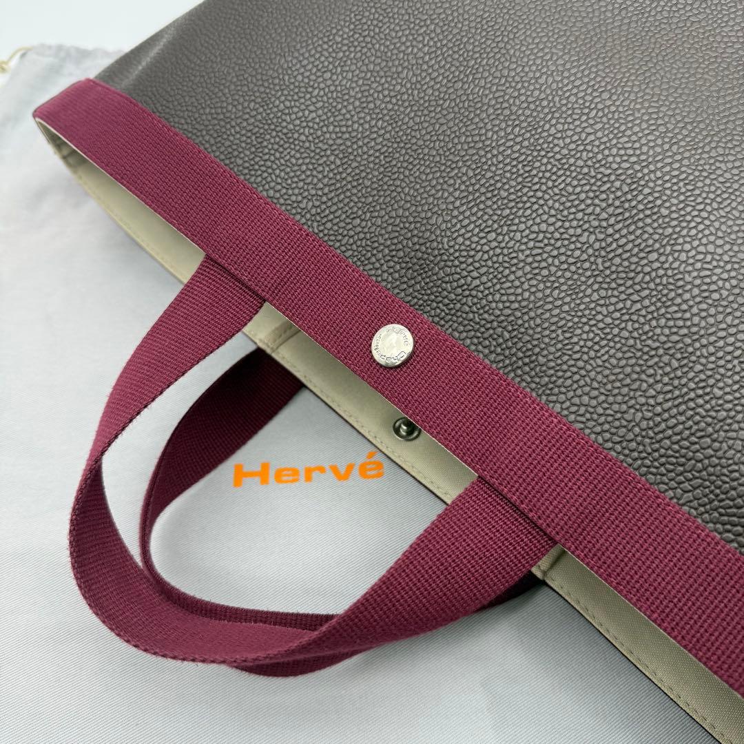 エルベシャプリエ 705GP コーテッドキャンバス スクエアトートバッグ