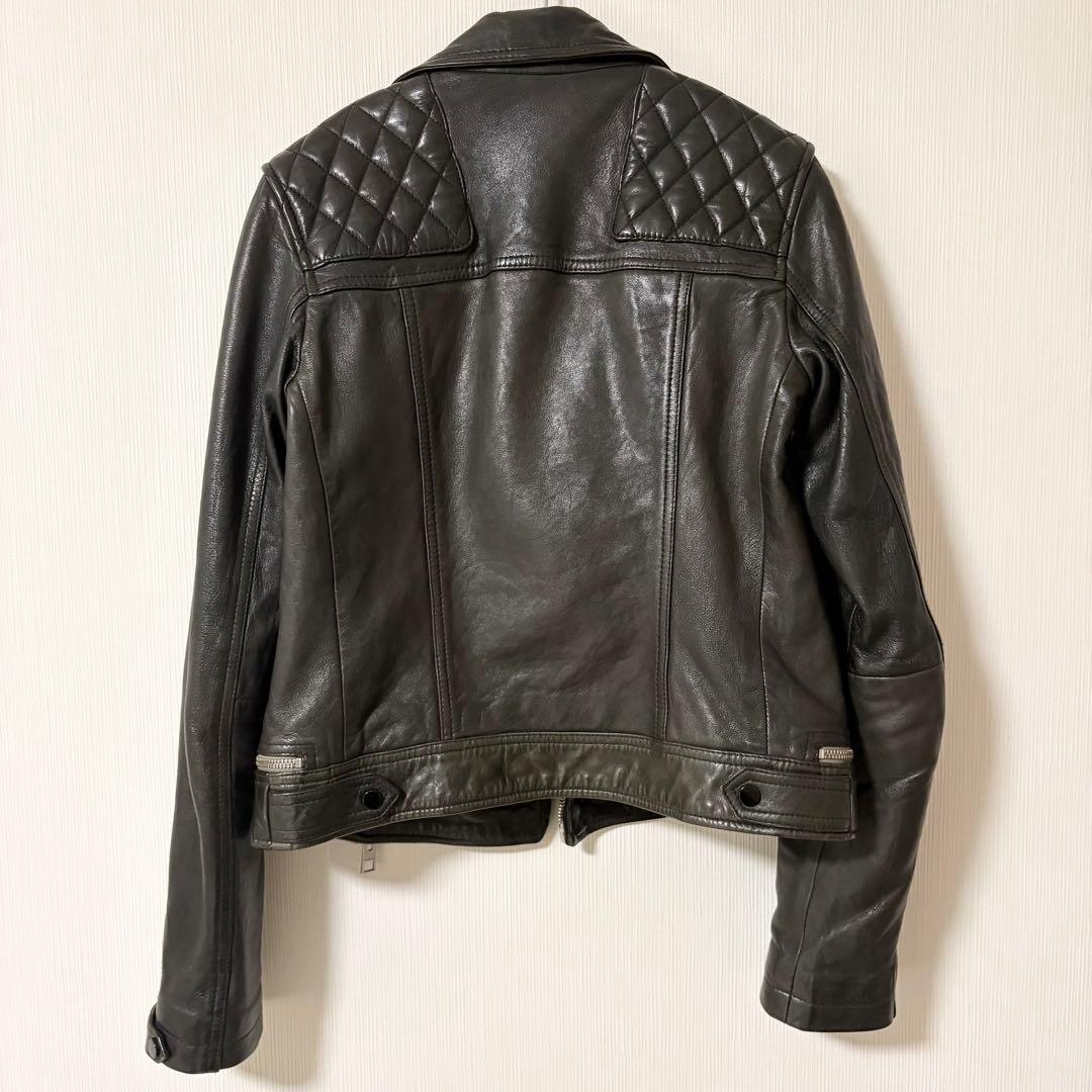 極美品　ALLSAINTS オールセインツ　本革　ライダース　ブラック　ダブル