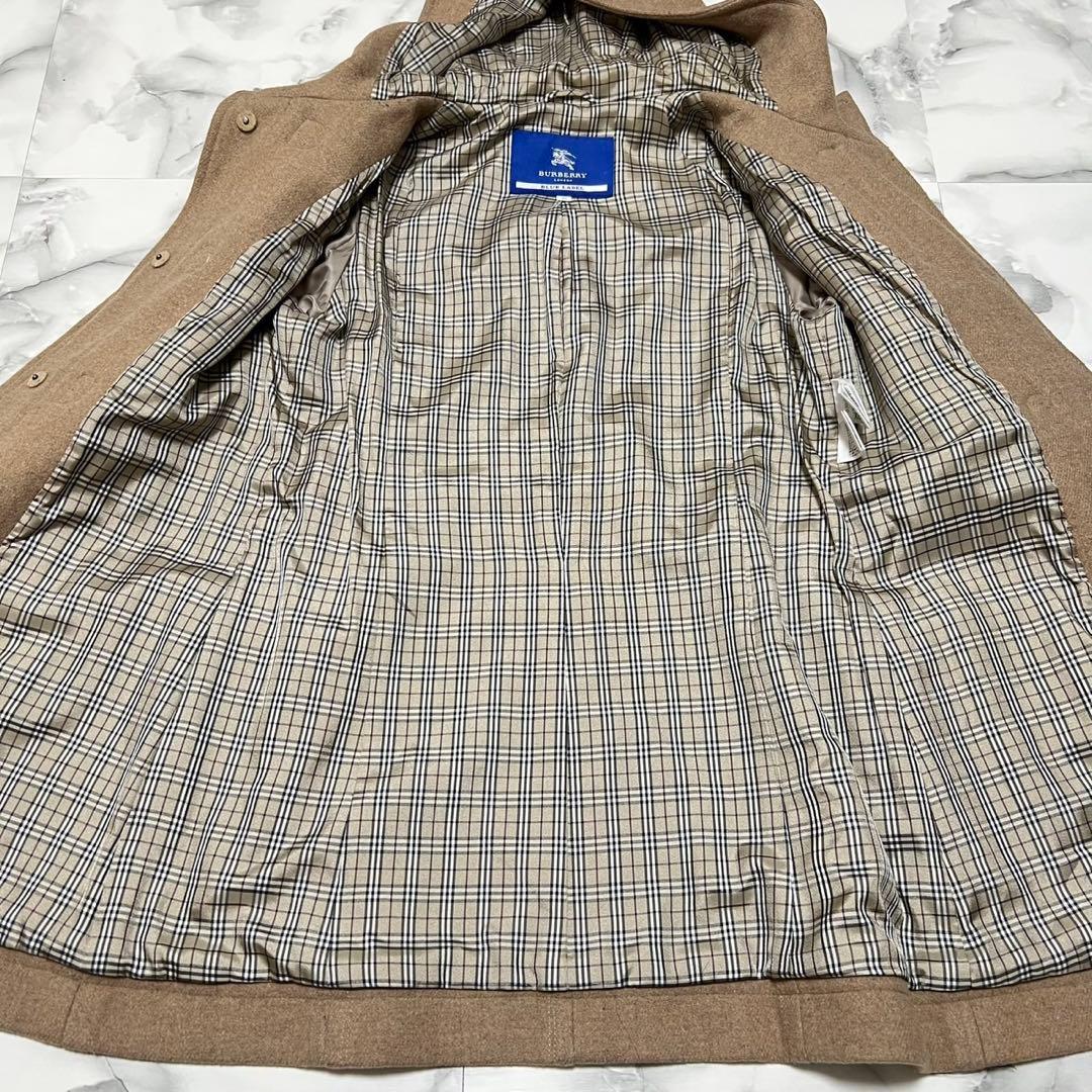 【美品】バーバリーブルーレーベル　ダッフルコート　Aライン　ホースマーク　L