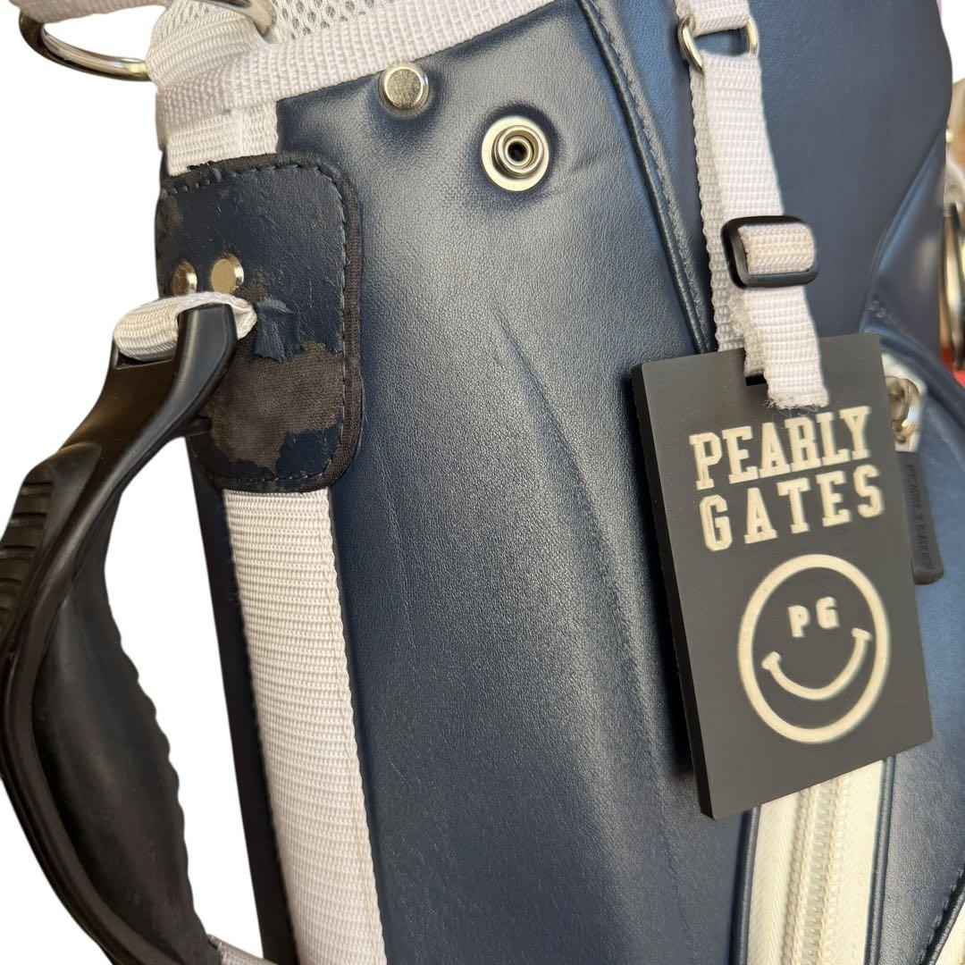 パーリーゲイツ キャディバッグ ネイビー 軽量 2WAY 希少 123-33