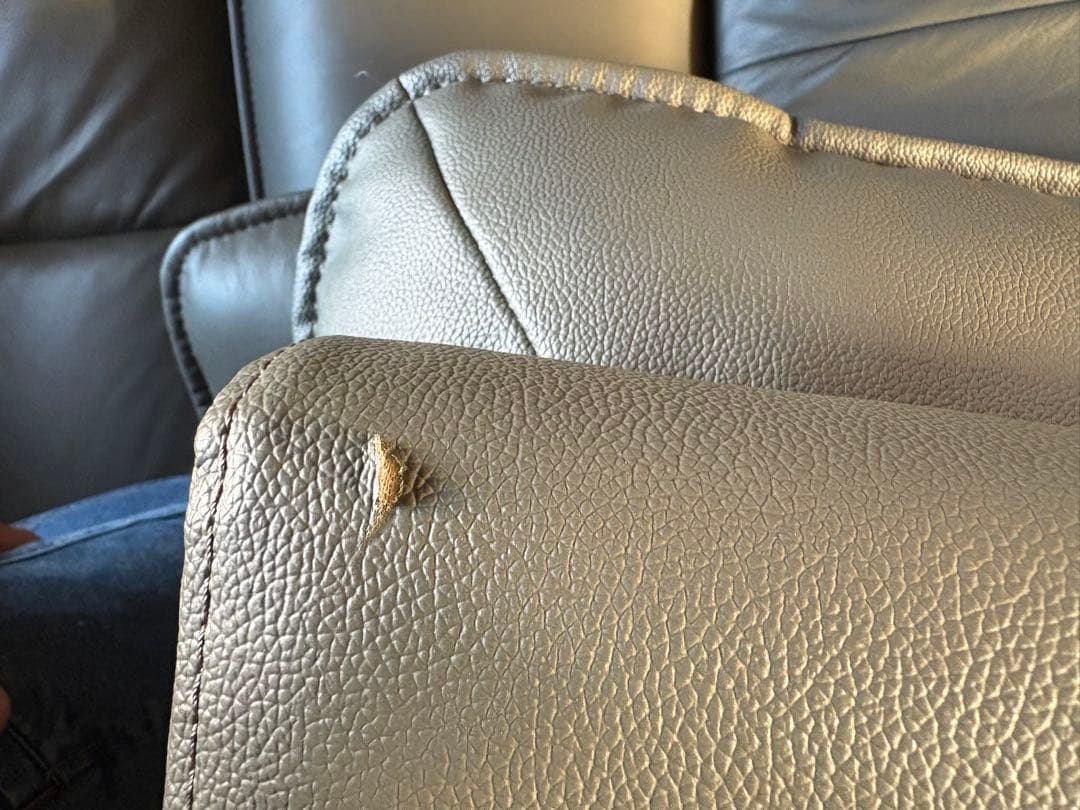 ニトリ 大型カウチソファ グレー