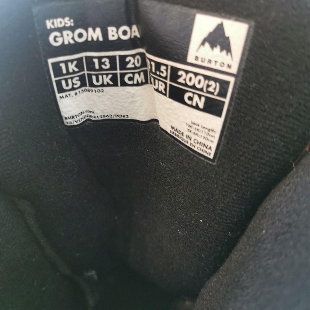 Burton キッズ スノーボードセット 板100cm ブーツ20cm バートン