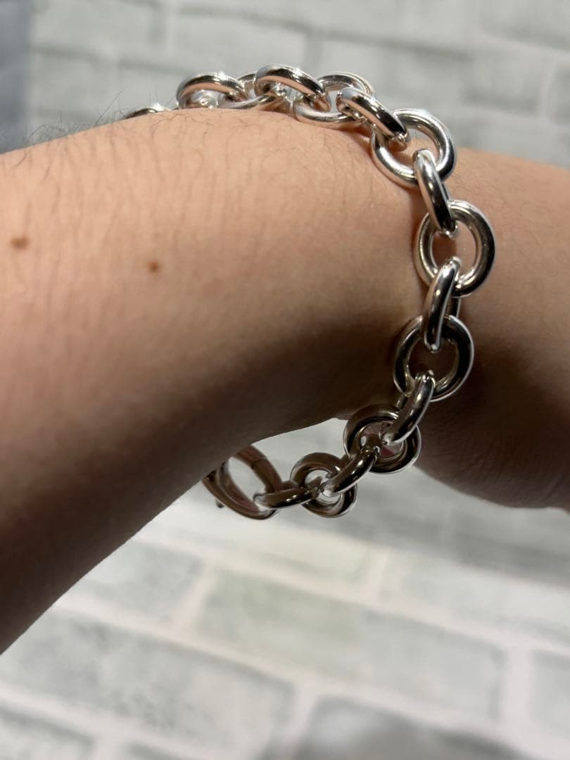 超美品　オールドグッチ　GUCCI ヘビー　リンクチェーン　ブレスレット