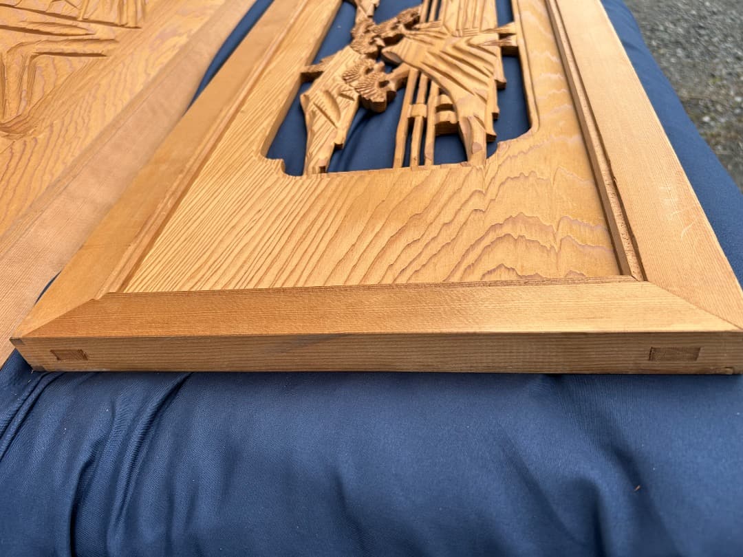 【中古品】 欄間 2枚