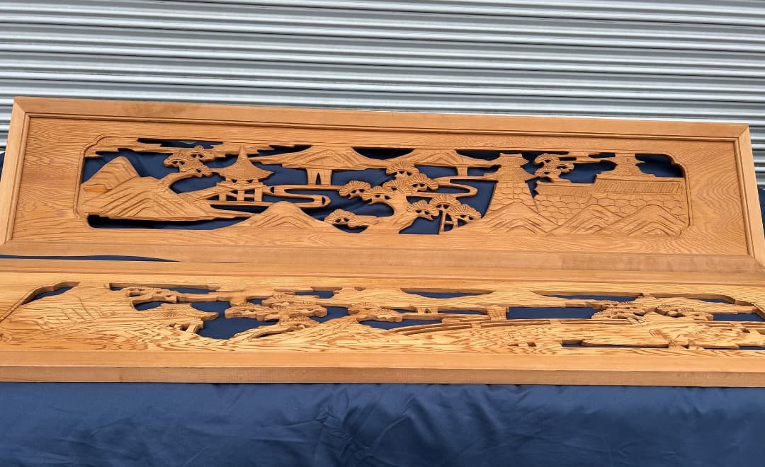 【中古品】 欄間 2枚