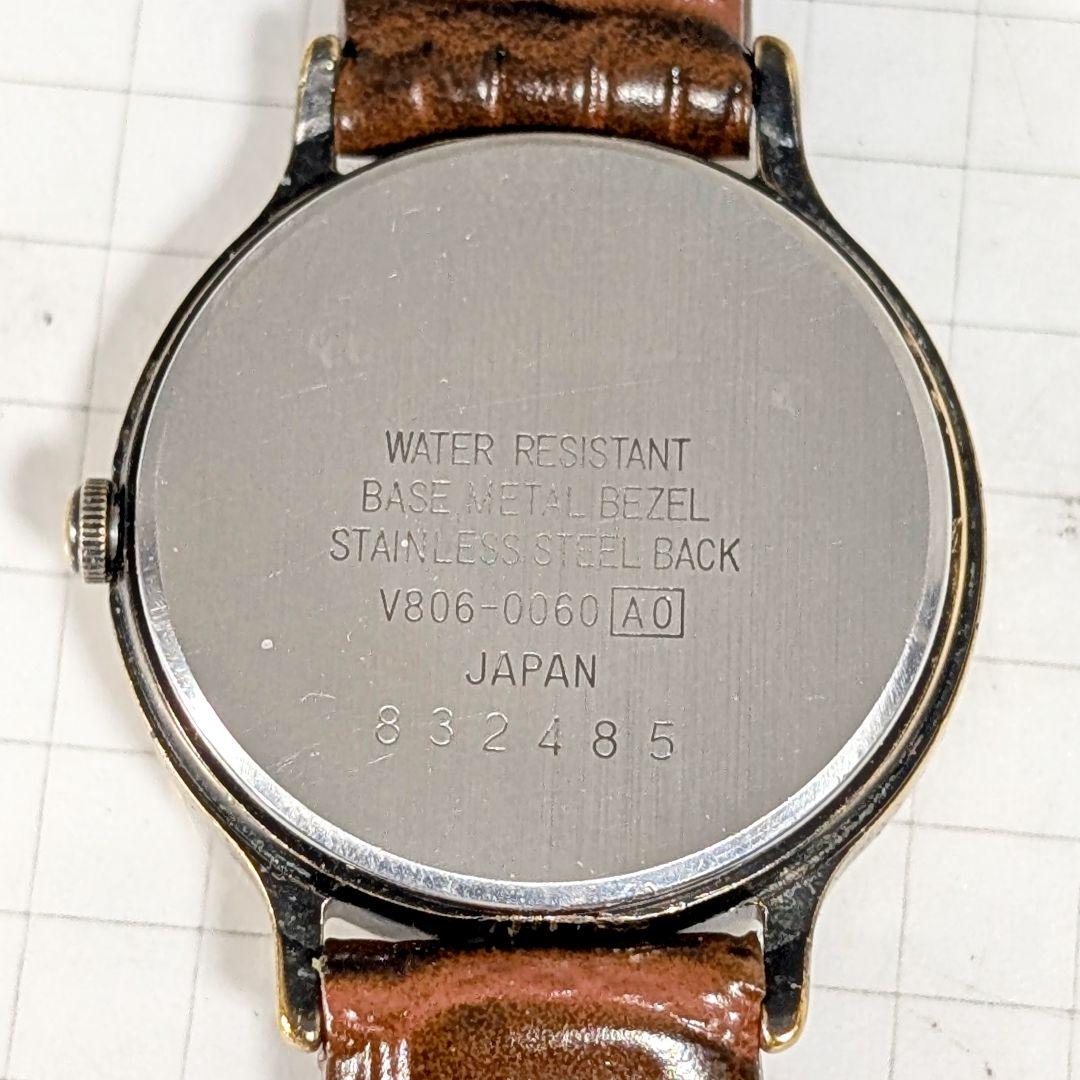 SEIKO ALBA サン&ムーンスレディース電池ベルト交換済み可動品G-11