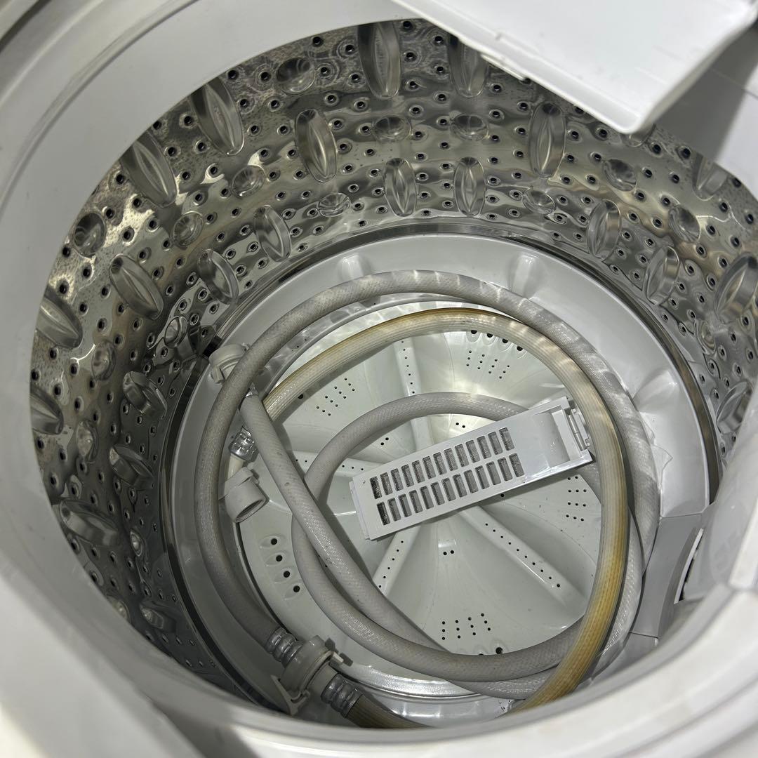 【送料込】 縦型洗濯機6kg 内部分解清掃済　動作確認済
