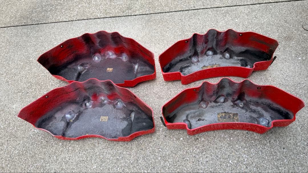 FUGA ブレーキキャリパー レッド 4個セット　ウェーバースポーツ