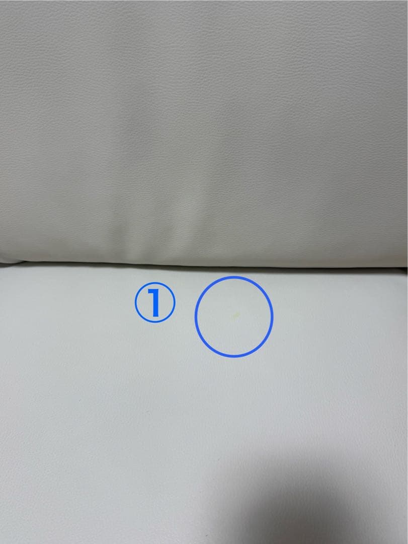 【国産品】アイボリー 2人掛けソファ