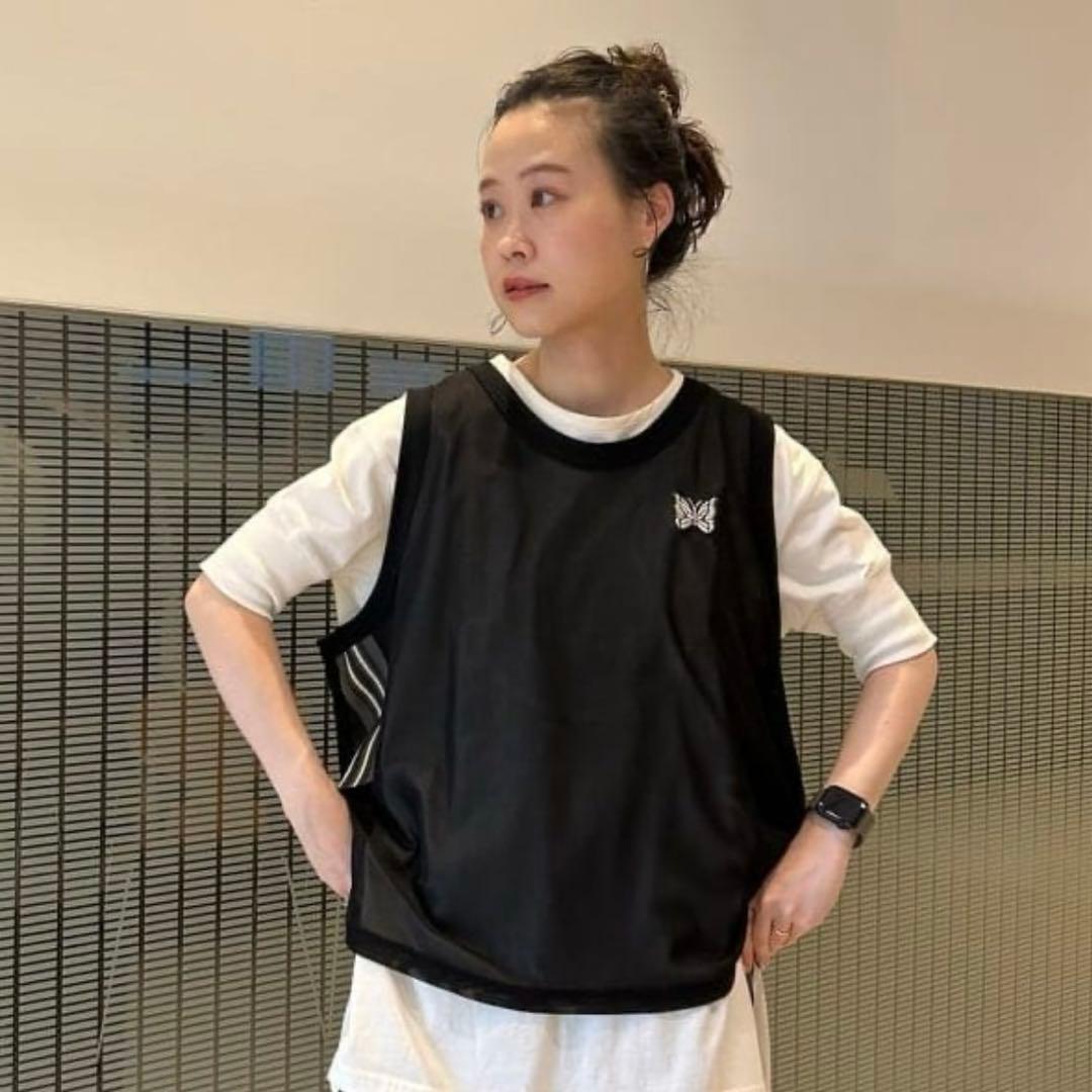 BEAMS BOY 別注NEEDLES / ポリエステル メッシュ タンクトップ