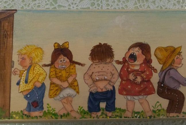 ボード、飾りプレート、板、一点物、子供の絵、トイレプレート