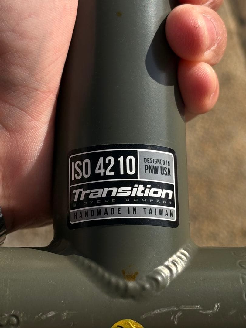 値下げ可。訳ありTransition PBJ Sサイズ フレームのみ