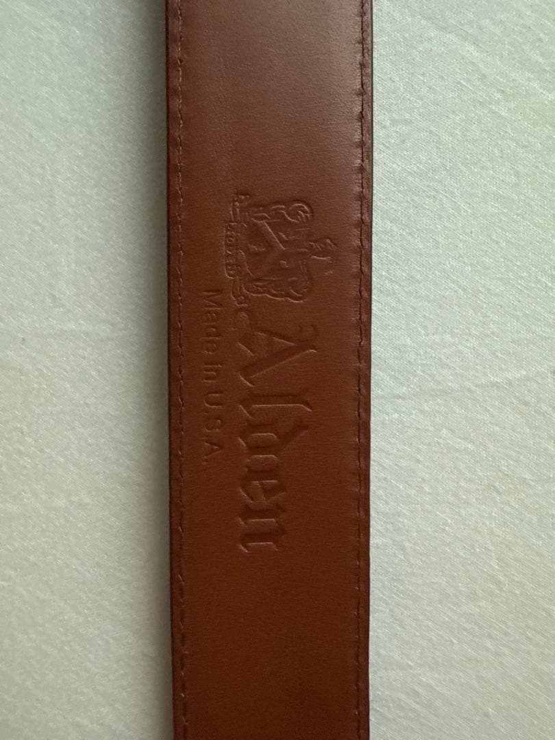 Alden USA製　カーフレザーベルト