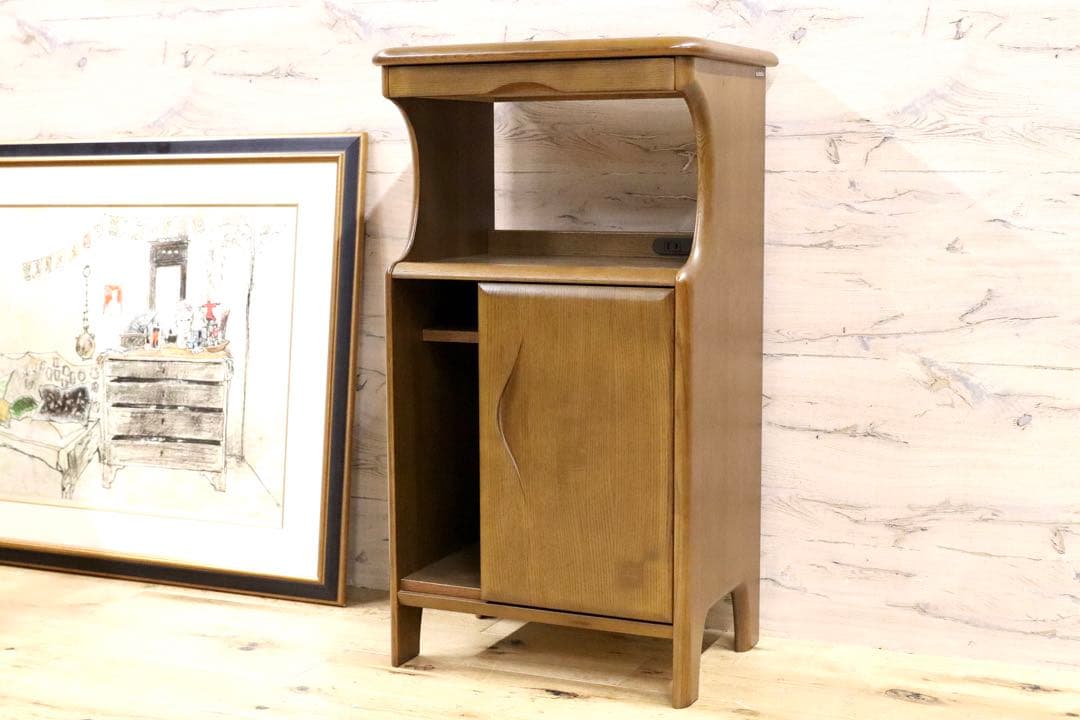 GMHK77○karimoku / カリモク 電話台 FAX台 リビング収納