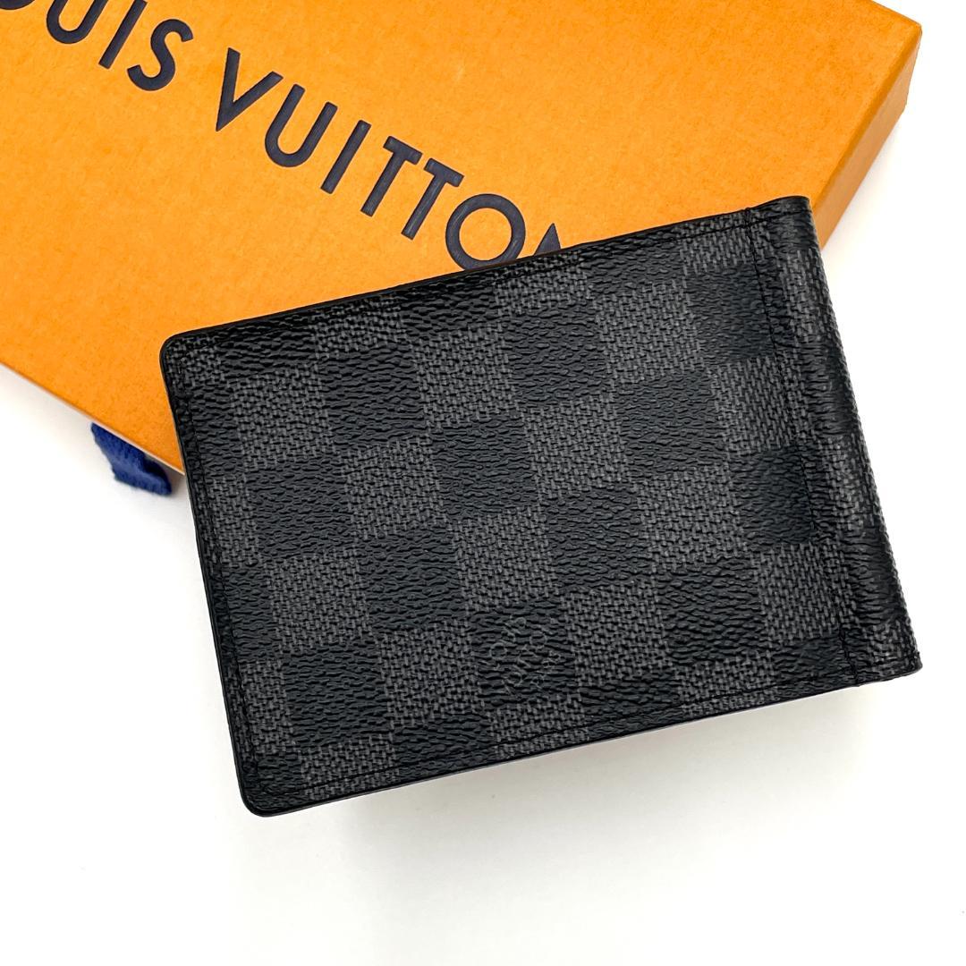 ルイヴィトン 札入れ マネークリップ ダミエ グラフィット パンス 黒 1451
