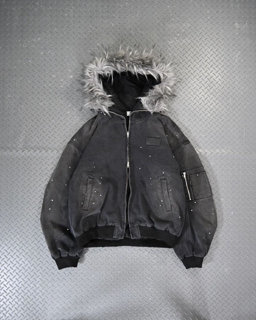 地底人オンライン ウォッシュドファージャケット Lサイズ