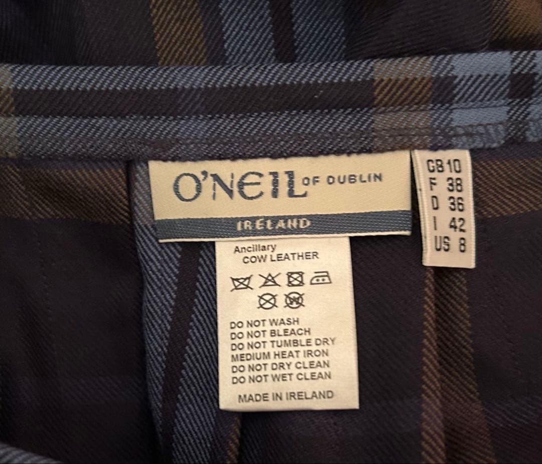 ★美品★ O'NEIL OF DUBLIN ウーステッドウール ロングキルト