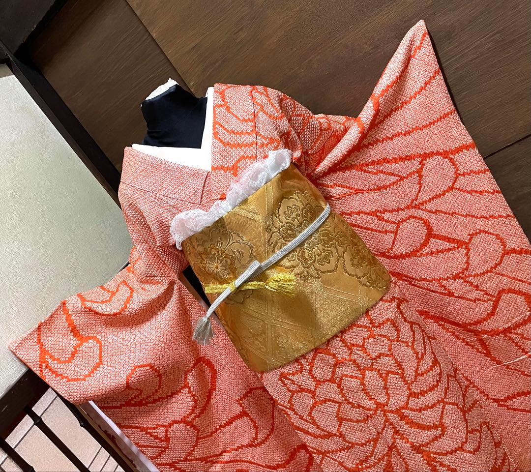 振袖フルセット6点サイズS〜M 総絞り　乱菊　正絹