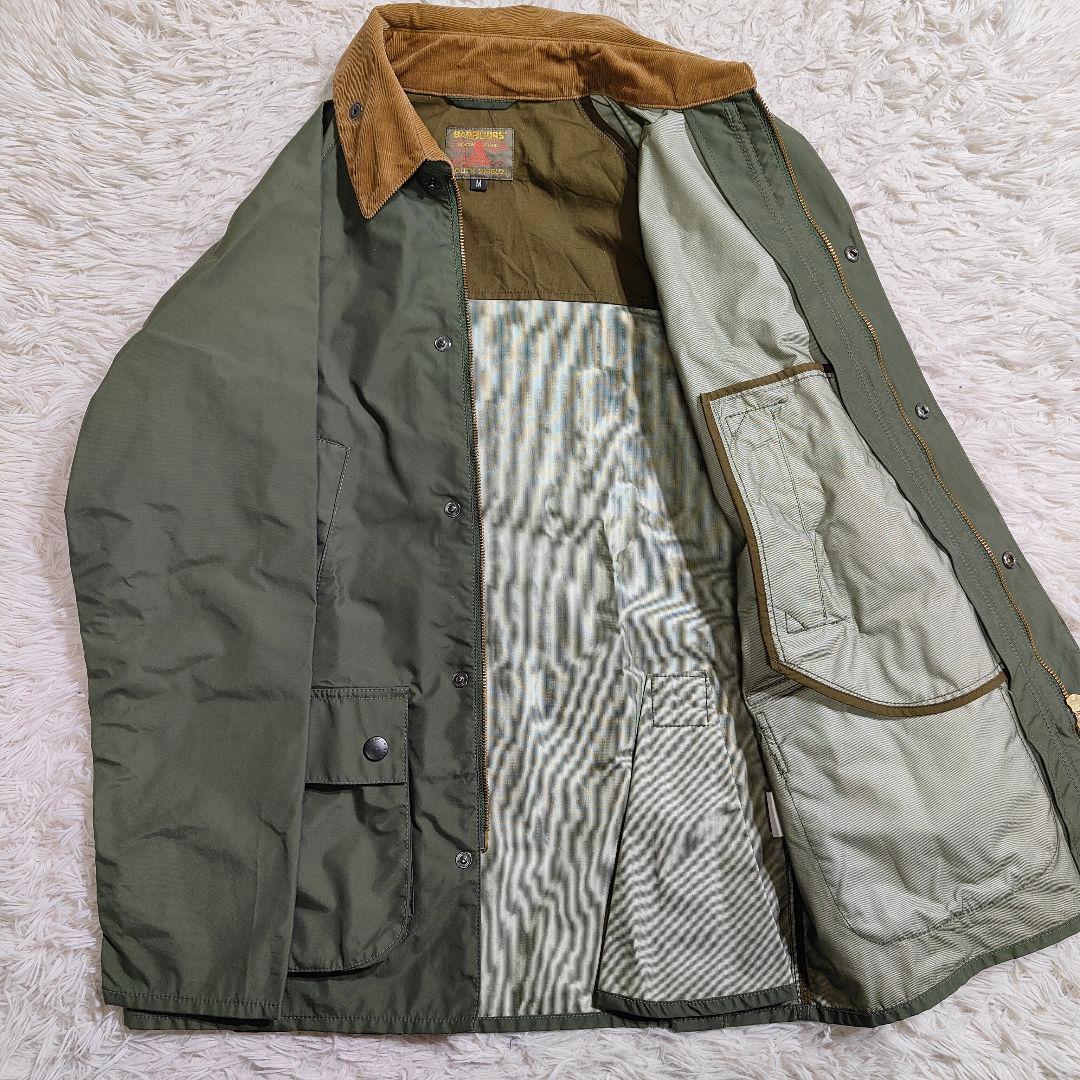 バブアーサウスシールド ビューフォート ナイロンコート 襟コーデュロイ