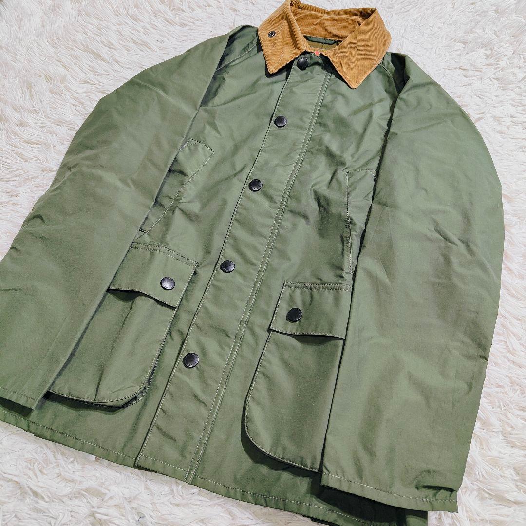 バブアーサウスシールド ビューフォート ナイロンコート 襟コーデュロイ