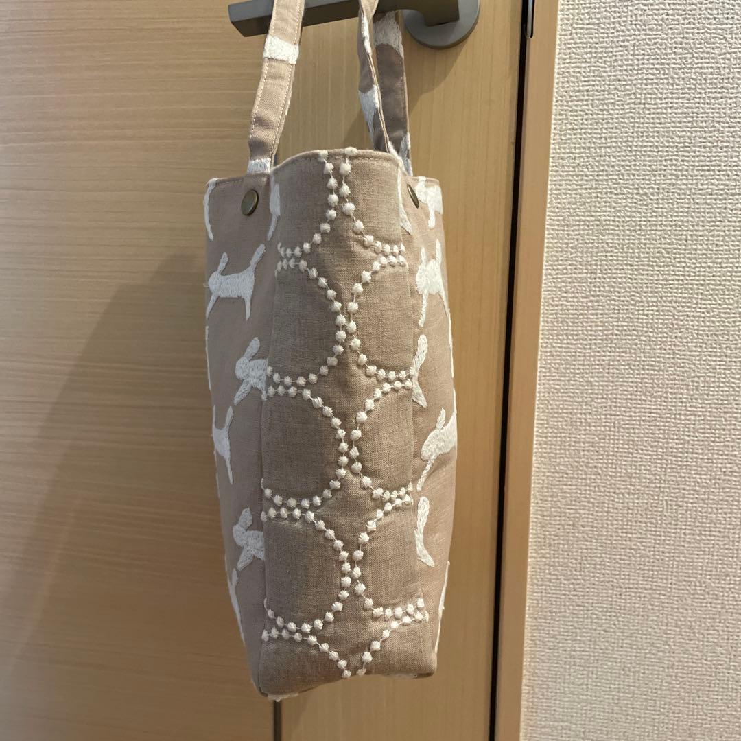 ミナペルホネン　ハンドメイド　ミニトート　runrunrun