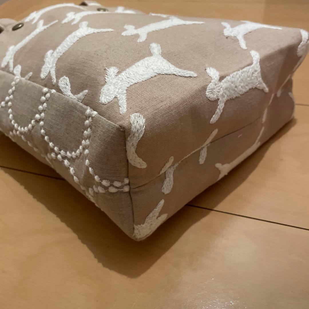 ミナペルホネン　ハンドメイド　ミニトート　runrunrun