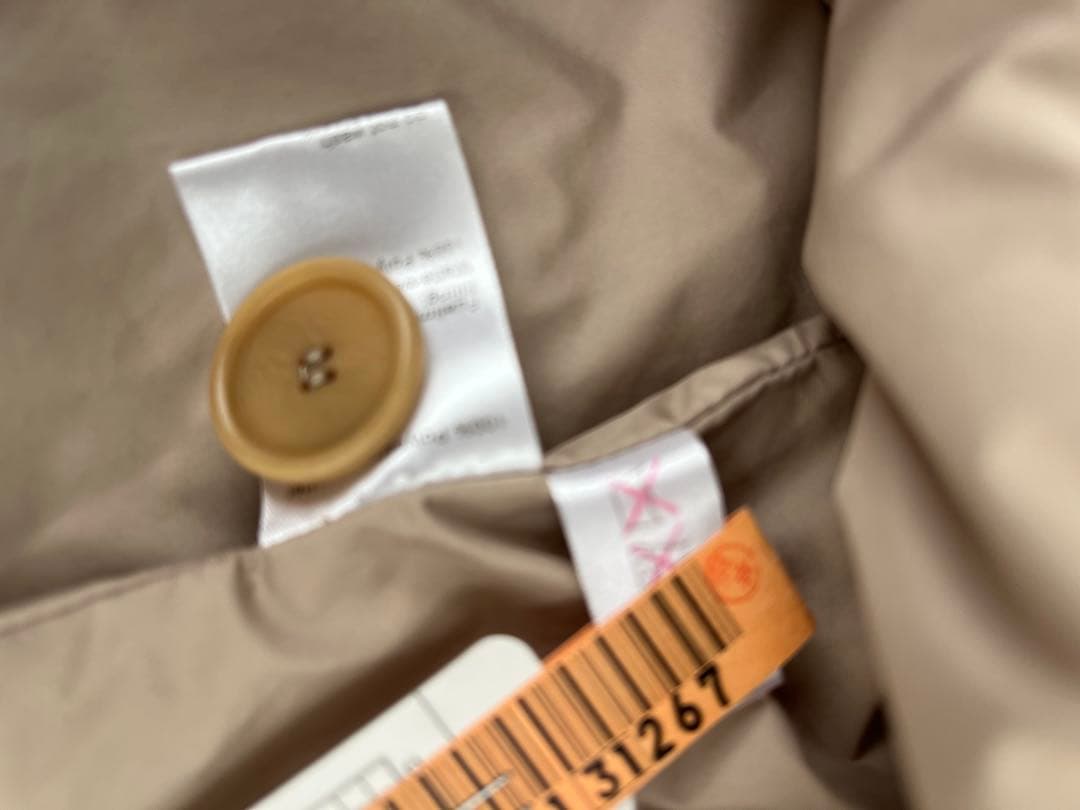 A-KR-S ベージュ ポリエステル中綿コート