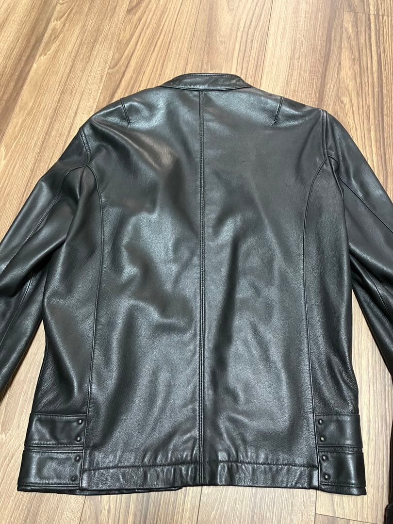 WIZZARD ブラックレザーシングルライダースジャケット