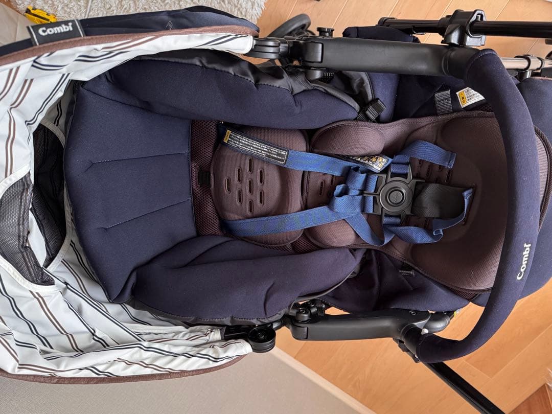 Combi ベビーカー スゴカル4キャス　compact ネイビー