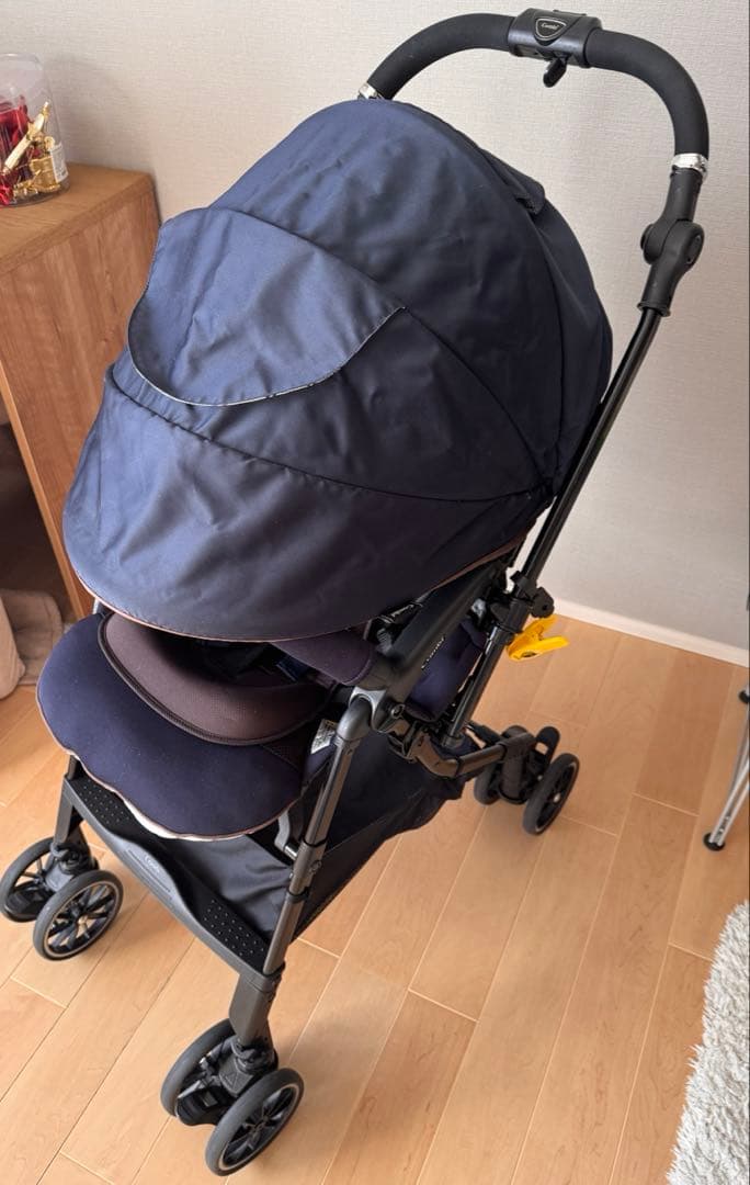 Combi ベビーカー スゴカル4キャス　compact ネイビー