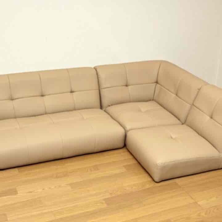 ☆定価75384円☆DOMINO　コーナーソファ3点セット　BE/BK