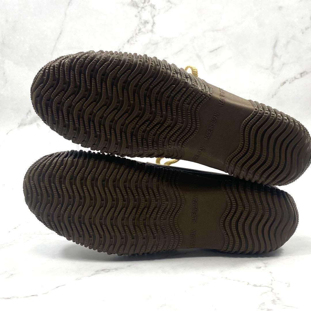 スピングルムーヴ レザースニーカー ブラック 日本製 SS 23.5