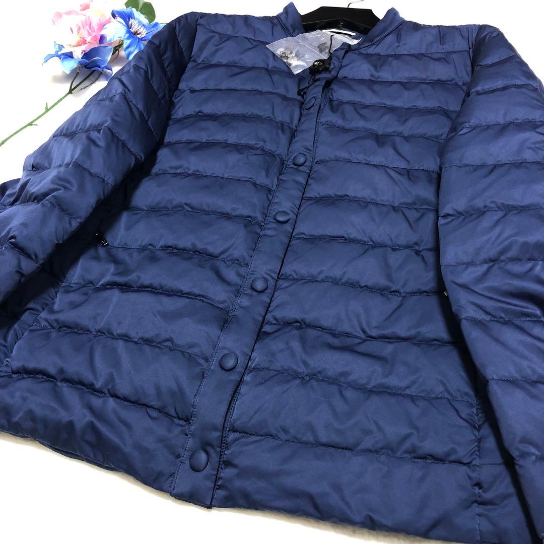 新品タグ付✨　マックスマーラ　ダウンジャケット　ライトダウン　ネイビー　42