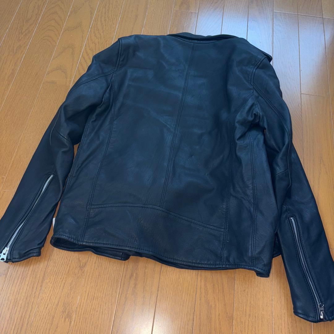 n*o様 新品未使用☆ナノユニバース☆羊革ライダースジャケット黒　S