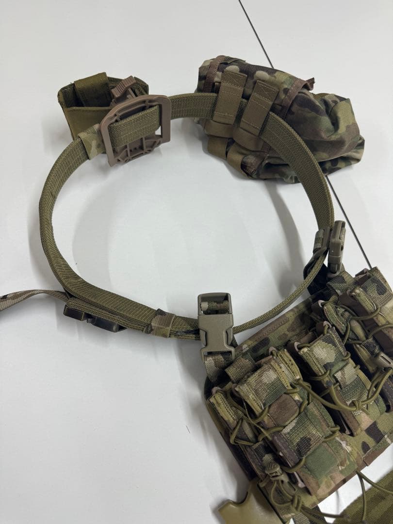 tmc ベルト、レッグパネル、was ホルスター、ダンプポーチ、マルチカム