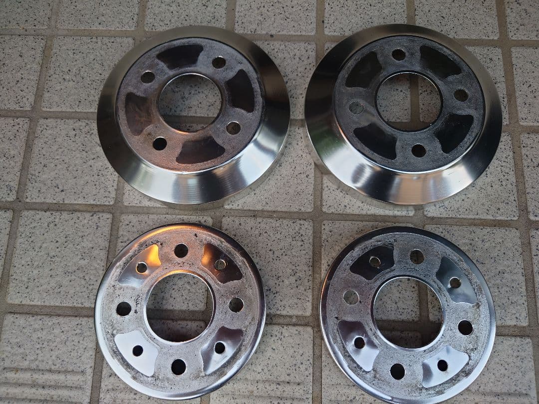 Ｌ８８０Ｋコペン用　前後ブレーキカバー　アルミ製　４枚セット