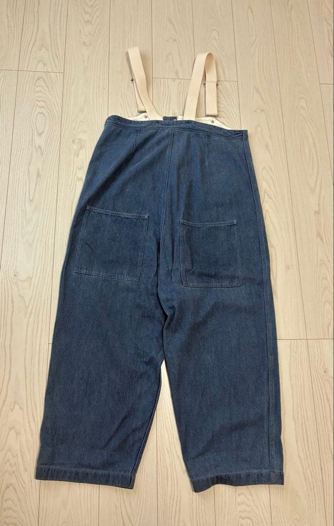 ネストローブ　デニムデッキサロペット　インディゴ