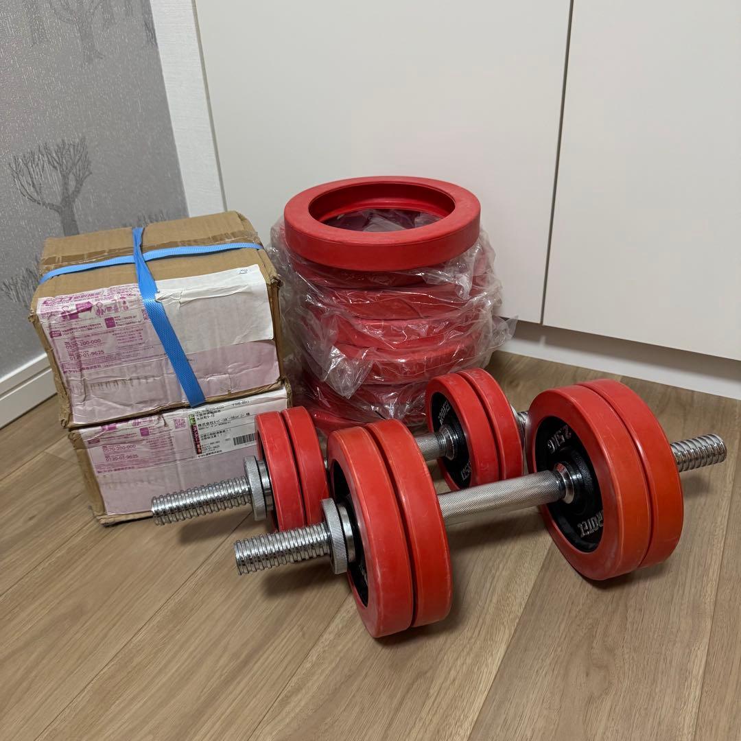 IROTEC(アイロテック)ラバー ダンベル60kgセット 30kg×2個