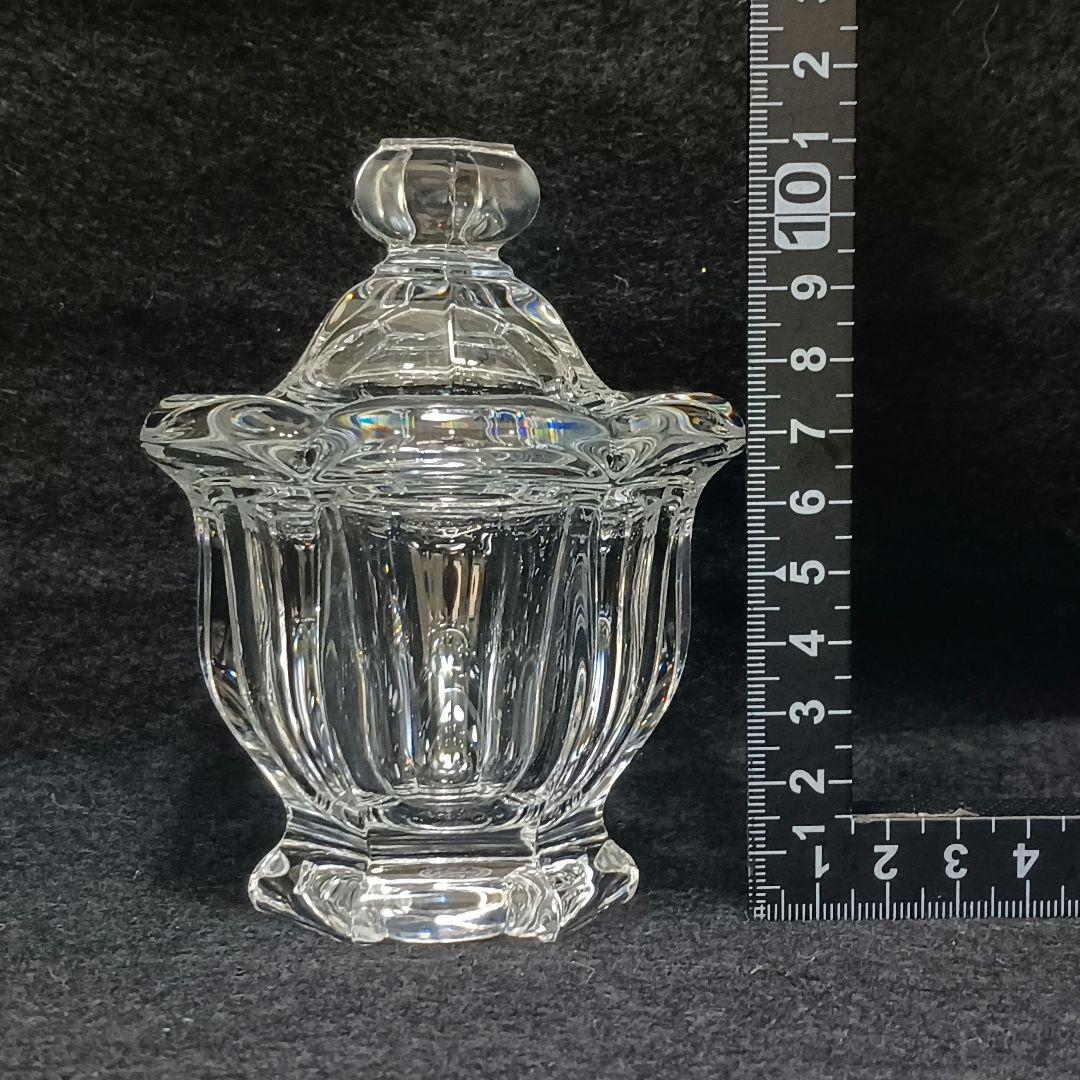 Y2255-4 バカラ ミズーリ ジャムポット スプーン付き クリスタル