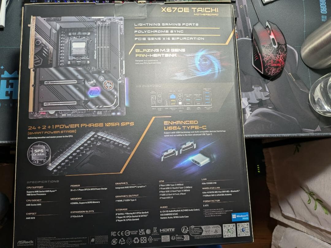 ASRock マザーボード X670E Taichi AMD Ryzen7000