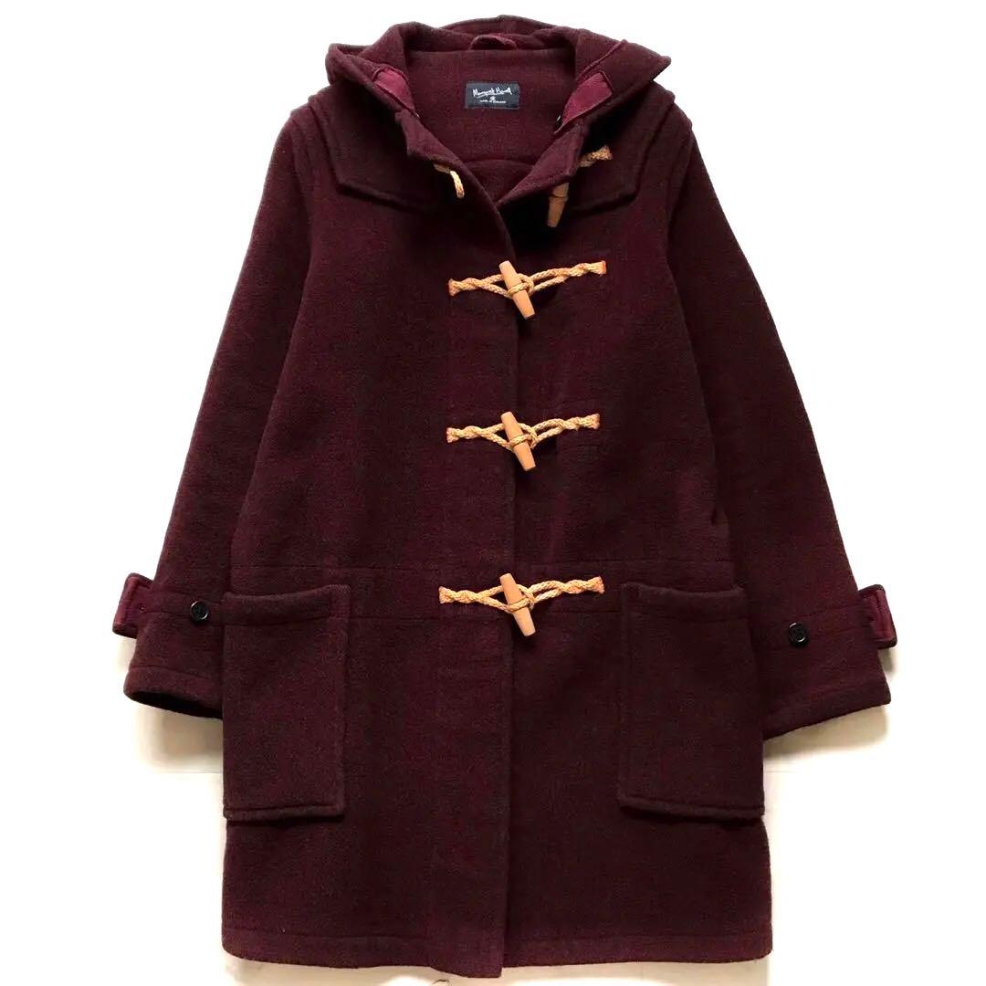 美品 マーガレットハウエル ダッフルコート 旧ロゴ 英国製 木製トグル ワイン