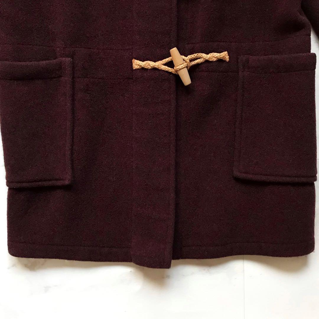 美品 マーガレットハウエル ダッフルコート 旧ロゴ 英国製 木製トグル ワイン