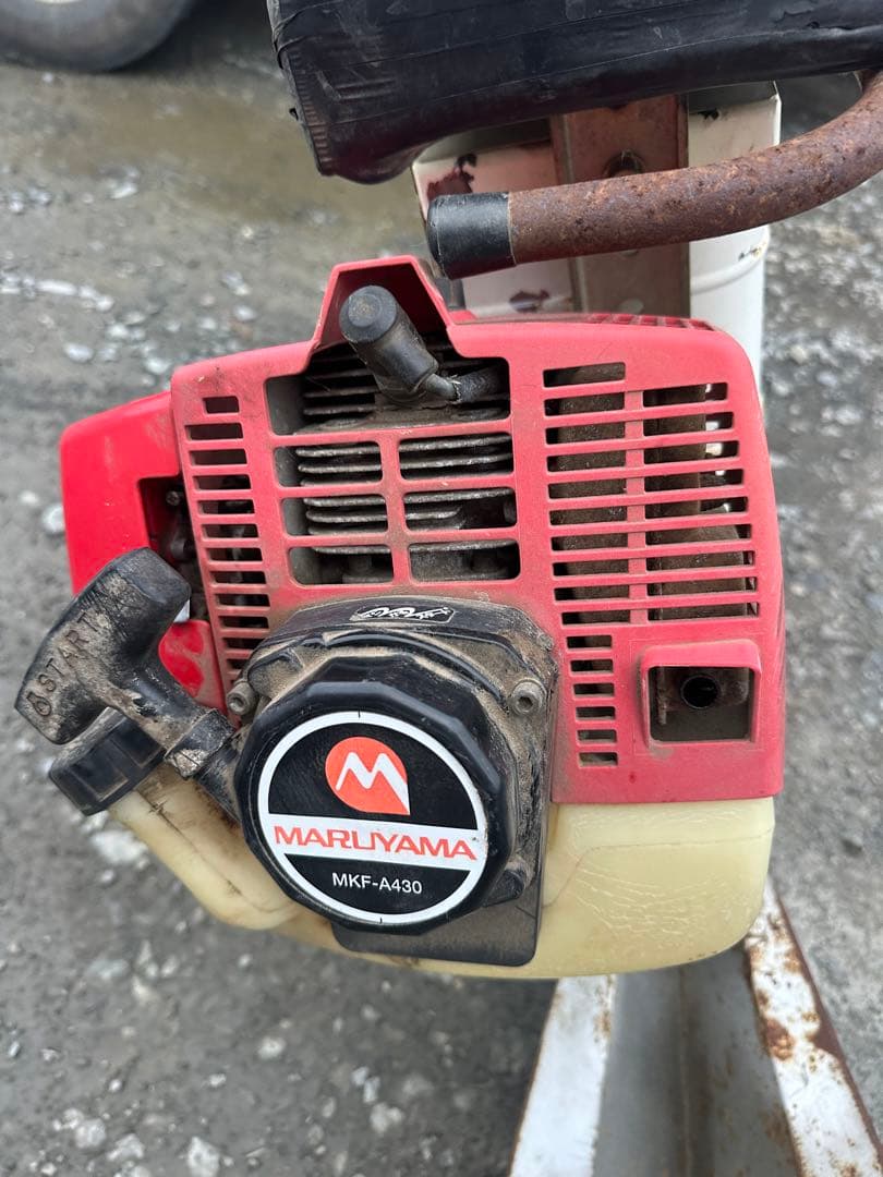 丸山田面ライダー　溝切機　乗用　水田溝切り 発機械の作動状態は良好岩手県奥州市発