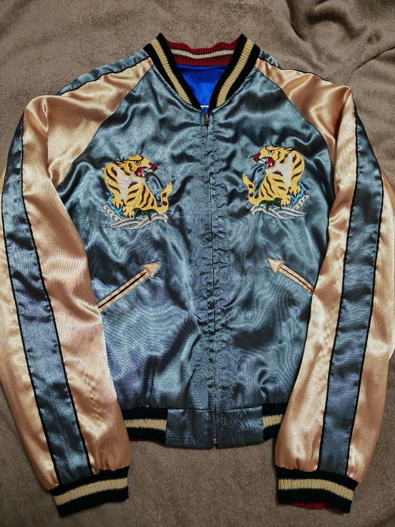 テーラー東洋 ２面用 虎龍 日本限定 スカジャン vintage サテン