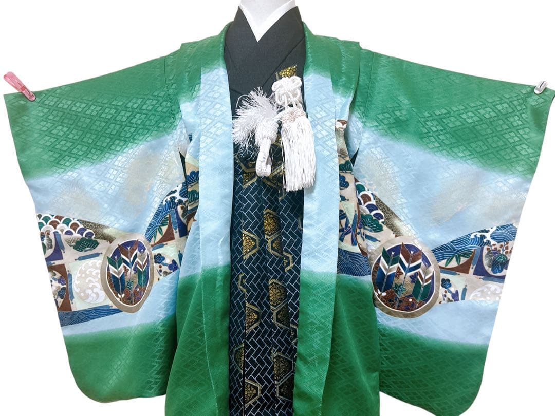 5歳フルセット♡七五三　男の子　一式　緑　鷹